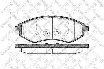 Колодки тормозные дисковые передние STELLOX 997000SX