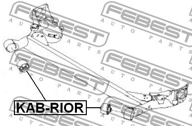 Сайлентблок задней балки FEBEST KABRIOR