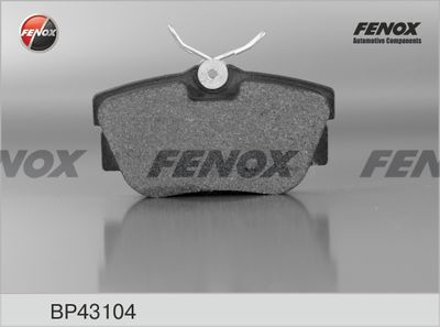 Колодки тормозные дисковые FENOX BP43104