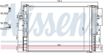 Радиатор кондиционера NISSENS 940322