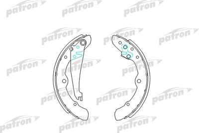 Колодки тормозные барабанные PATRON PSP151