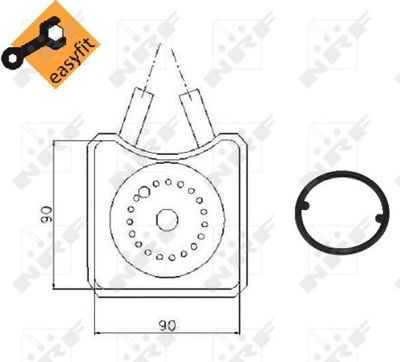 Радиатор масляный NRF 31305
