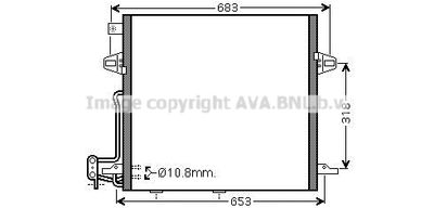 Радиатор кондиционера AVA MS5406D