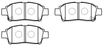 Колодки тормозные передние HSB HP5018