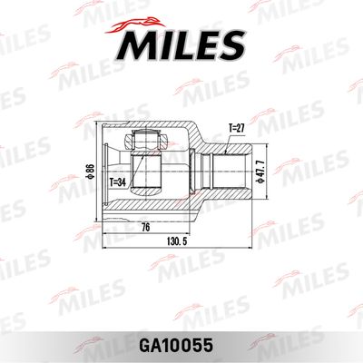 ШРУС внутренний Miles GA10055