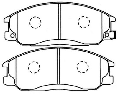 Колодки тормозные дисковые передние AKYOTO AKD0103