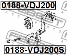 Ролик обводной FEBEST 0188VDJ200S