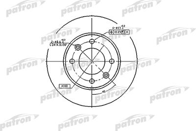 Диск тормозной задний PATRON PBD4185