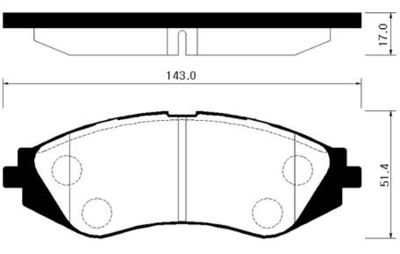 Колодки тормозные дисковые передние HSB HP2005