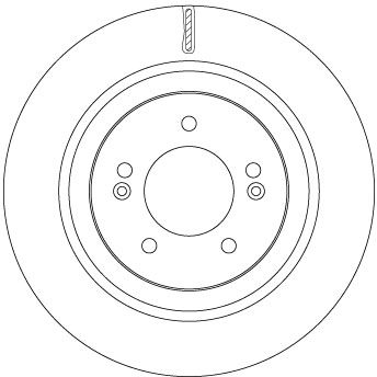 Диск тормозной задний вентилируемый TRW DF6959