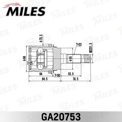 ШРУС наружный Miles GA20753