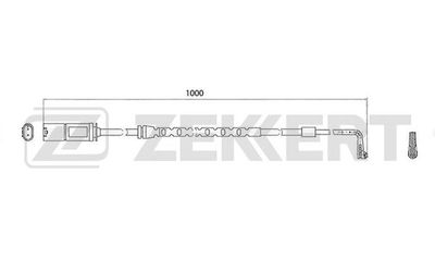 Датчик износа тормозных колодок Zekkert BS8055
