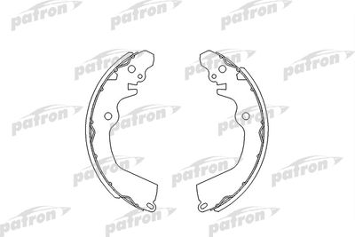Колодки тормозные барабанные PATRON PSP404