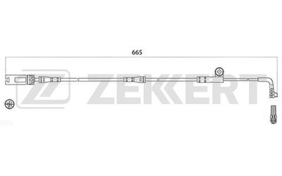 Датчик износа тормозных колодок Zekkert BS8046