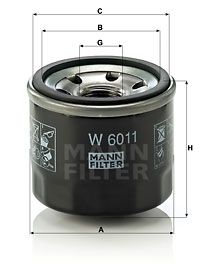 Фильтр масляный MANN-FILTER W6011
