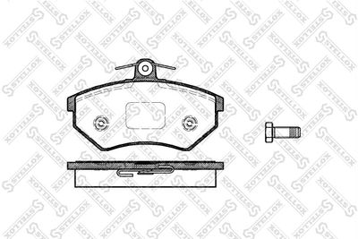 Колодки тормозные дисковые передние STELLOX 412000SX