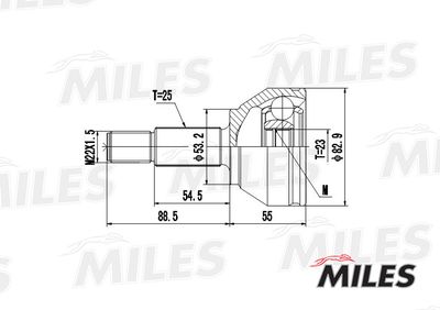 ШРУС наружный Miles GA20106