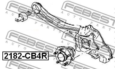Ступица задняя FEBEST 2182CB4R