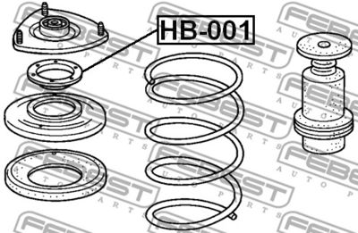 Подшипник опоры амортизатора HONDA 51726S5A004