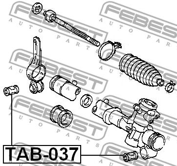 Сайлентблок рулевой рейки FEBEST TAB037