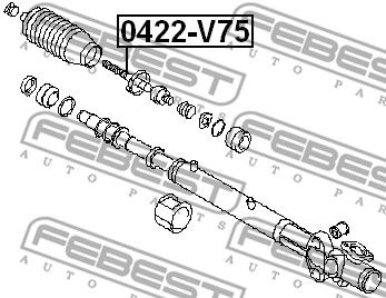 Тяга рулевая FEBEST 0422V75