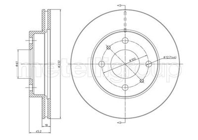 Диск тормозной задний BAPCO BD0397