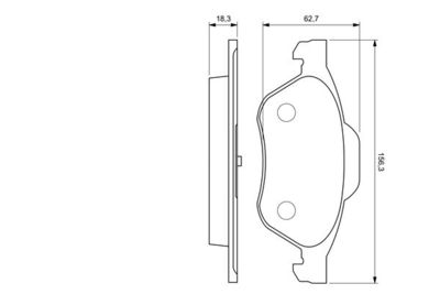 Колодки тормозные дисковые BOSCH 0986494034