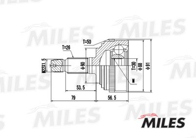 ШРУС наружный Miles GA20151
