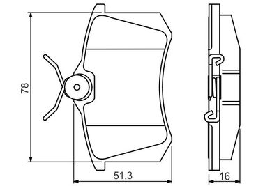 Колодки тормозные дисковые BOSCH 0986495231