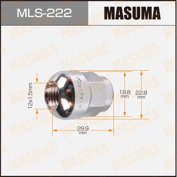 Гайка колесная Masuma MLS222
