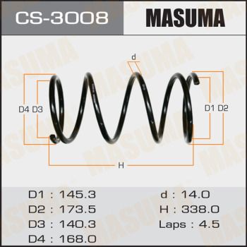 Пружина передняя Masuma CS3008