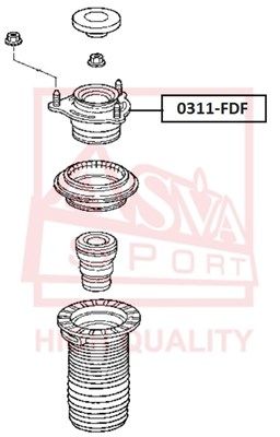 Опора амортизатора ASVA 0311FDF