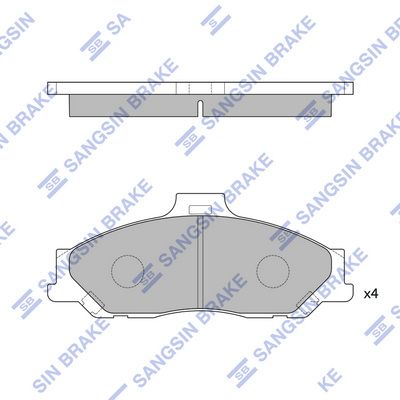 Колодки тормозные SANGSIN SP1628