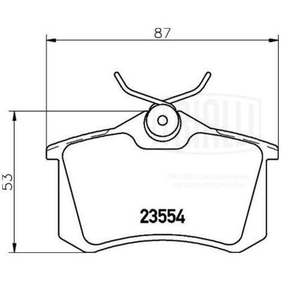 Колодки тормозные дисковые задние TRIALLI PF4121