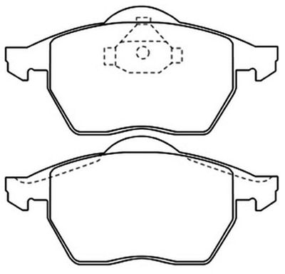 Колодки тормозные дисковые передние AKYOTO AKD0188