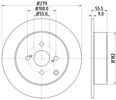 Диск тормозной задний Nisshinbo ND1002K