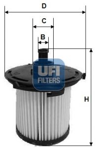 Фильтр топливный UFI 2607400