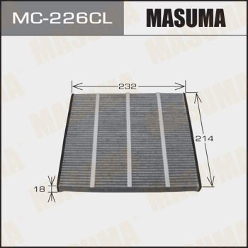 Фильтр салона угольный Masuma MC226CL