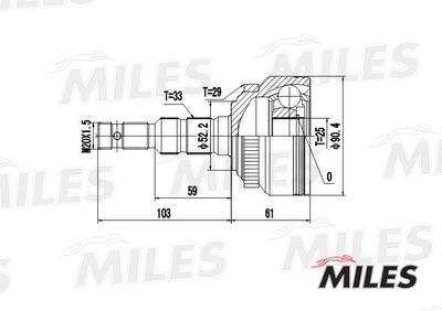 ШРУС наружный Miles GA20352