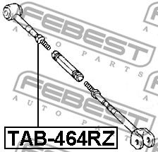 Сайлентблок тяги задней поперечной правой FEBEST TAB464RZ