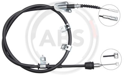 Трос стояночного тормоза правый Hyundai/Kia 597703W200