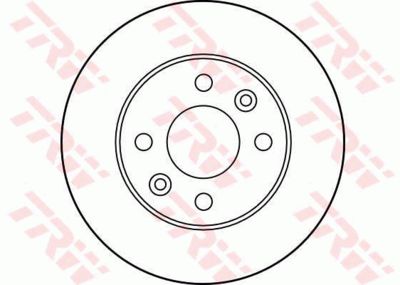 Диск тормозной передний TRW DF1013