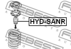 Отбойник амортизатора заднего FEBEST HYDSANR
