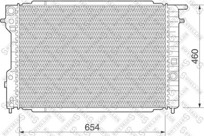 Радиатор системы охлаждения STELLOX 1025078SX