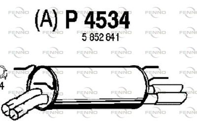 Глушитель задняя часть POLMOSTROW 4534