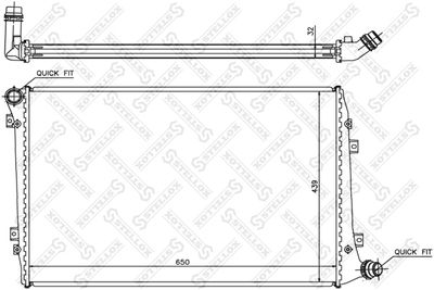 Радиатор STELLOX 1025286SX