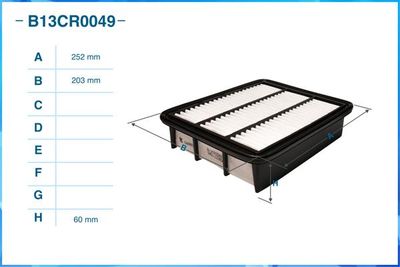 Фильтр воздушный CWORKS B13CR0049