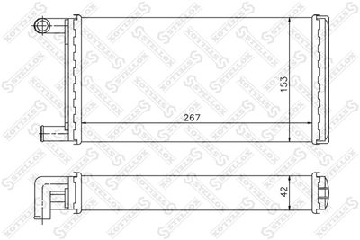 Радиатор отопителя STELLOX 1035067SX