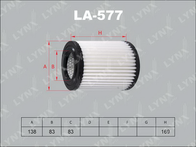 Фильтр воздушный LYNXauto LA577