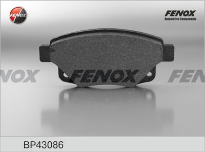Колодки тормозные дисковые FENOX BP43086